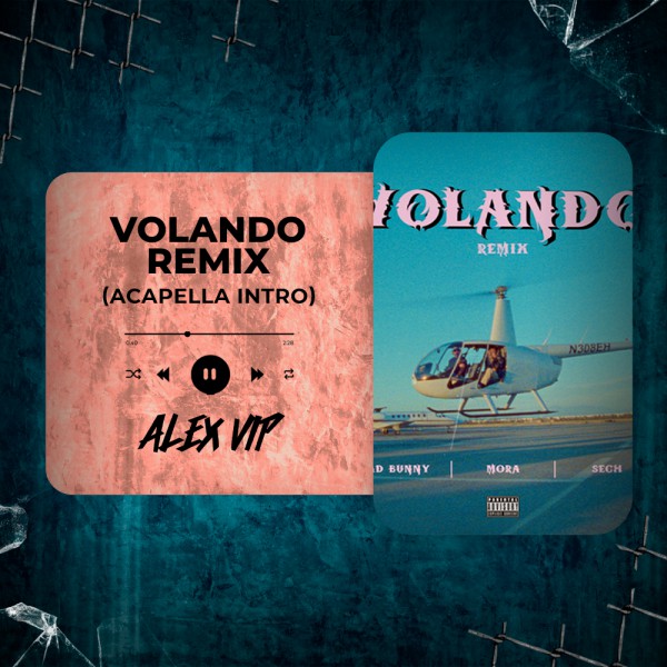 Mora, Bad Bunny, Sech - Volando (Remix) (Alex Vip Acapella Intro) 88 BPM