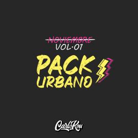 PACK URBANO VOL. 01 NOVIEMBRE - 5 VERSIONES - EXTENDEDS - DJ CARLO KOU