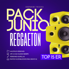Reggaeton Pack Junio - Top 15 ER - Intro-Outro Acapella Starters Breaks & Cleans Versions 