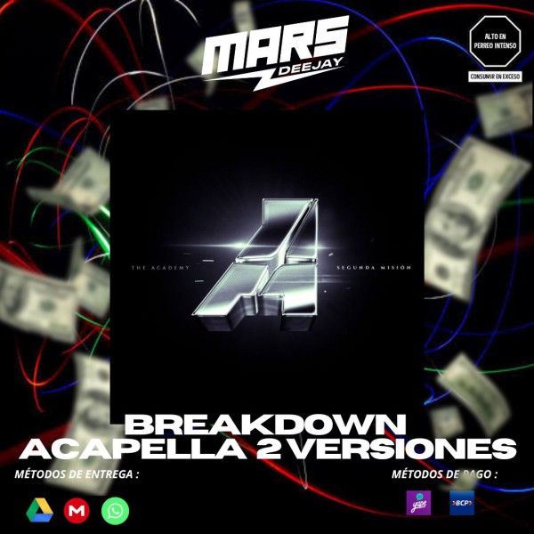 The Academy Ft. Arcangel, DeLa Ghetto, Randy - Flow Hot -  2 Versiones - BreakDown Acapella - DJ MARS - ER