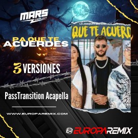 Tiago PZK, La Joaqui, Big One - CROSSOVER #8 - 3 Versiones - PassShortyTransition Acapella - DJ MARS - ER